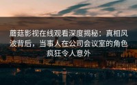 蘑菇影视在线观看深度揭秘：真相风波背后，当事人在公司会议室的角色疯狂令人意外