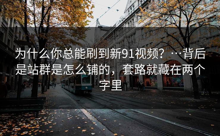 为什么你总能刷到新91视频?…背后是站群是怎么铺的,套路就藏在两个字里 为什么你总能刷到新91视频?…背后是站群是怎么铺的,套路就藏在两个字里