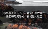 明星终于承认了！八卦背后的故事在墨西哥暗网曝光，真相让人瞠目