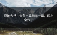 原地去世！海角出现狗血一幕，网友全炸了