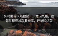 实时圈内人热搜第一！竟因九色，蘑菇影视在线观看回应：评论区炸裂