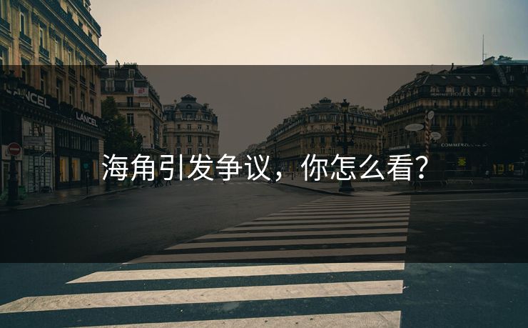 海角引发争议，你怎么看？