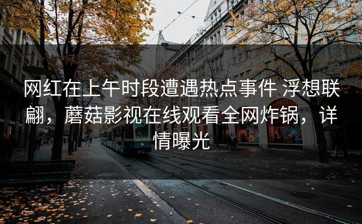 网红在上午时段遭遇热点事件 浮想联翩，蘑菇影视在线观看全网炸锅，详情曝光